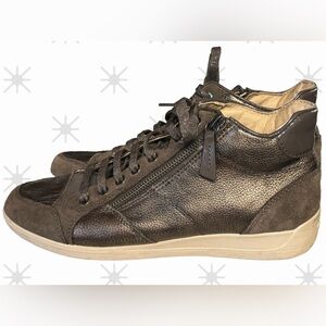 EUC GEOX MYRIA High Top Sneakers Bronze/Brown